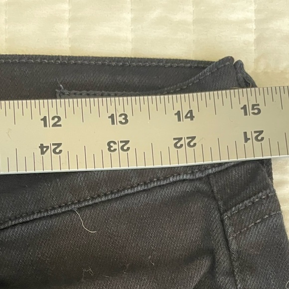 CITIZENS OF HUMANITY Black ELSON Mid Rise STRAIGHT LEG Jeans Womens Sz 27 COH - Picture 13 of 16